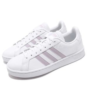 Adidas Grand Court women’s tennis shoes 7.5 white/mauve NWT